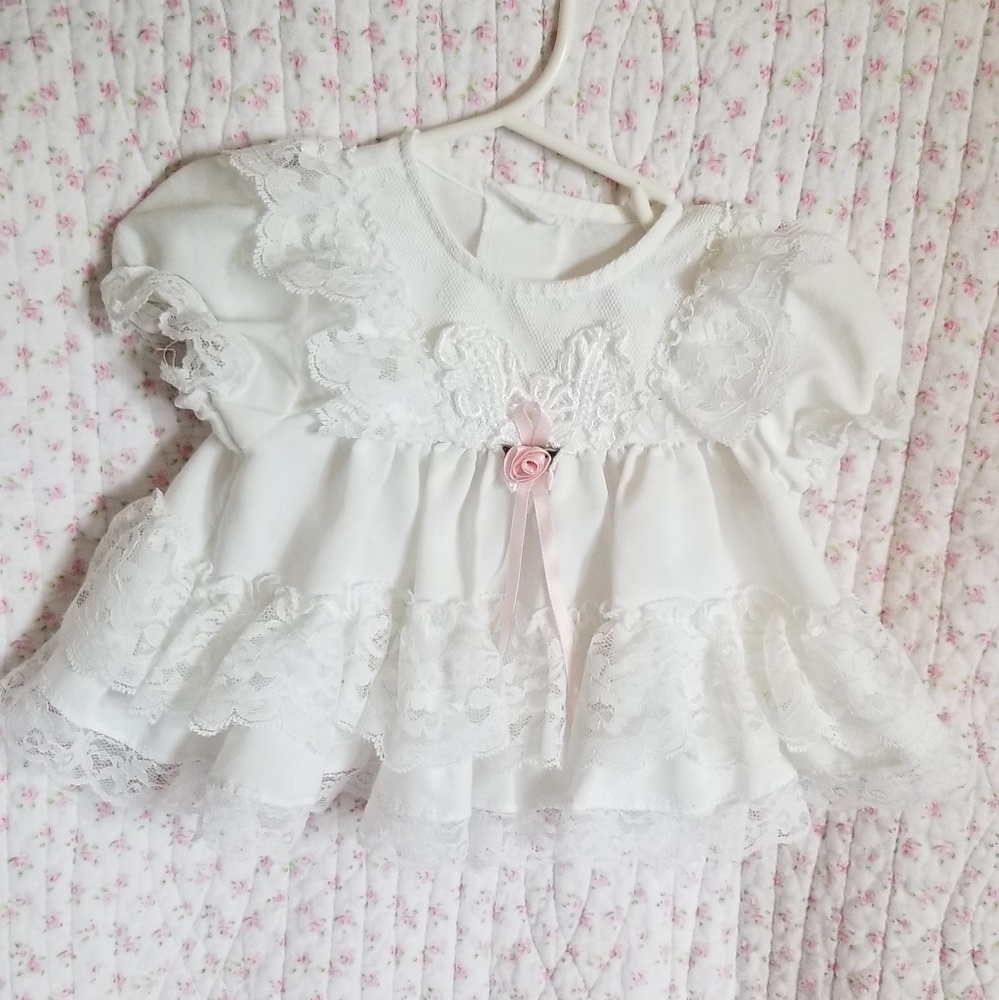Vintage lace pinafore